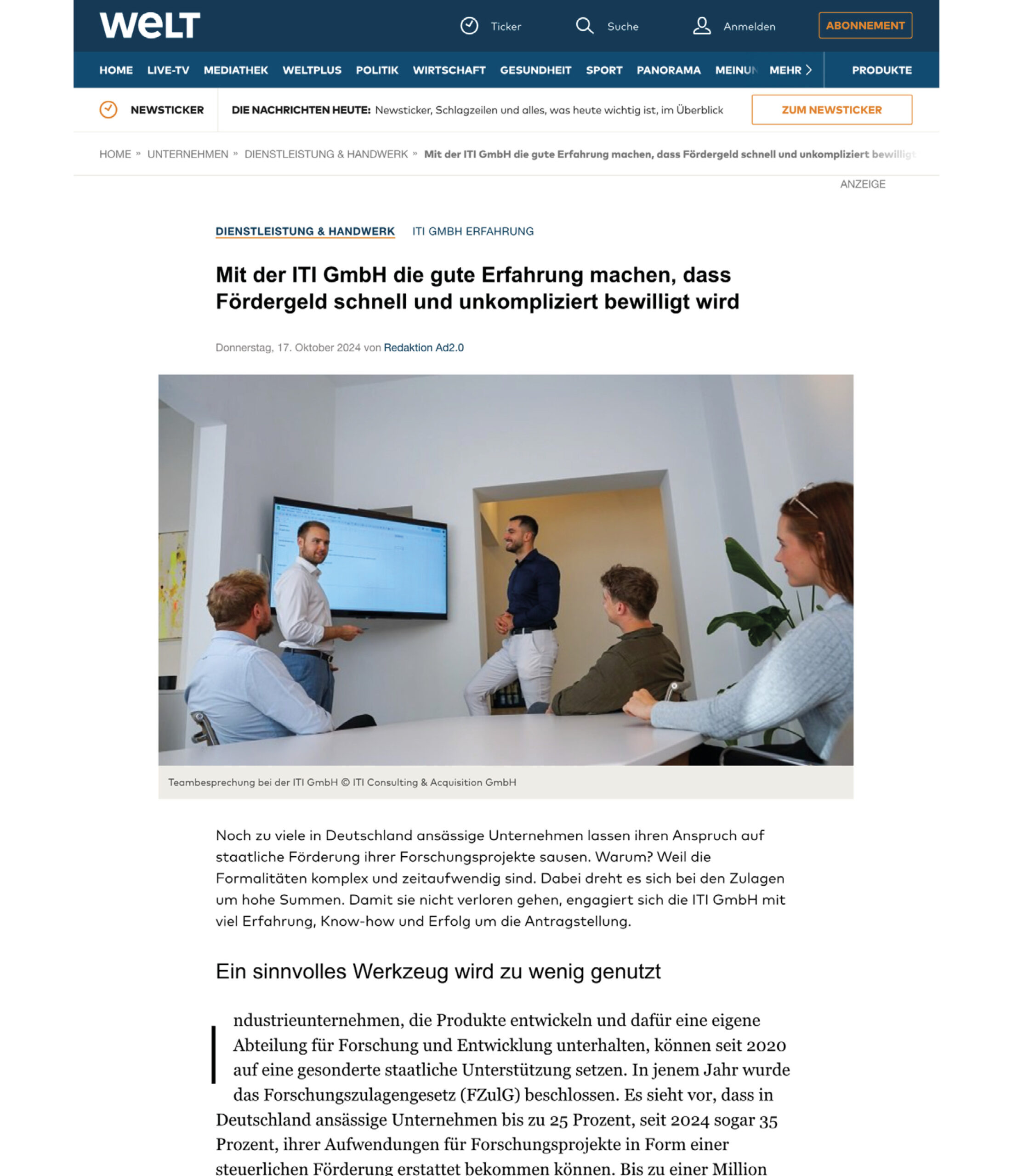 WELT <br><u>Zum Artikel</u>